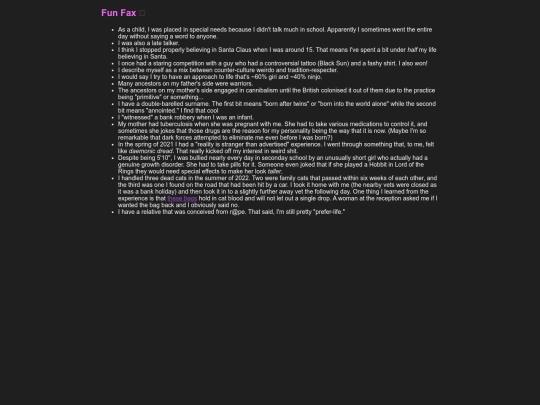 aboutme screenshot