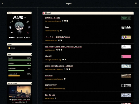 blogroll screenshot