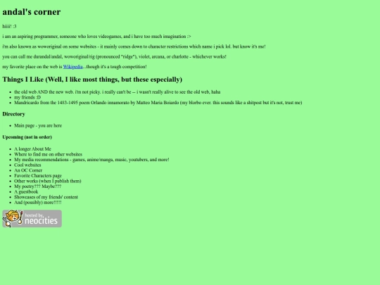 index screenshot