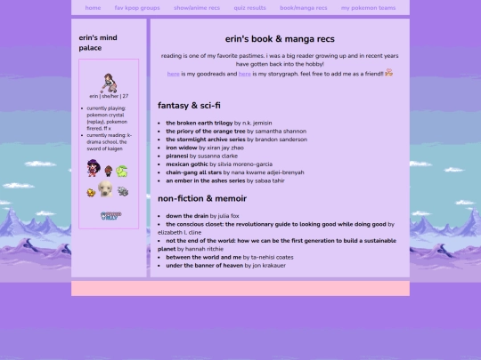 bookrecs screenshot