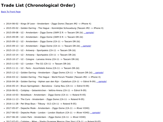 TradeListChronologicalOrder screenshot