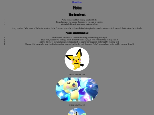 Pichu screenshot