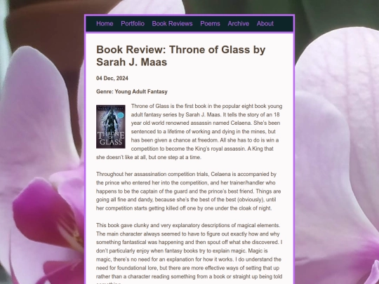 posts/2024-12-04-Book-Review-for-Throne-of-Glass screenshot