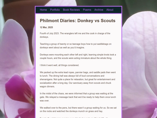 posts/2025-03-12-Philmont-Diaries-Donkey-vs-Scouts screenshot