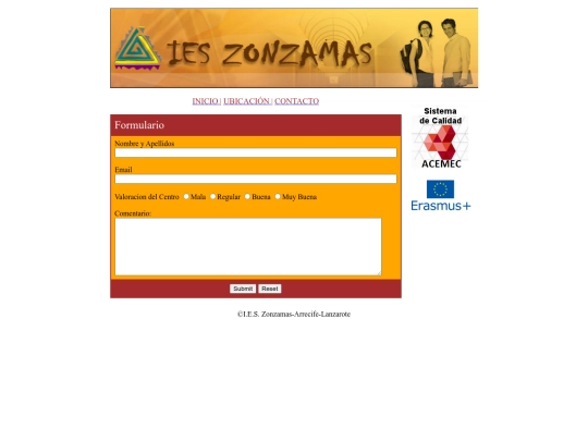 html/contactoweb screenshot