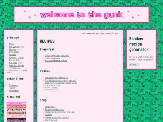 recipes screenshot