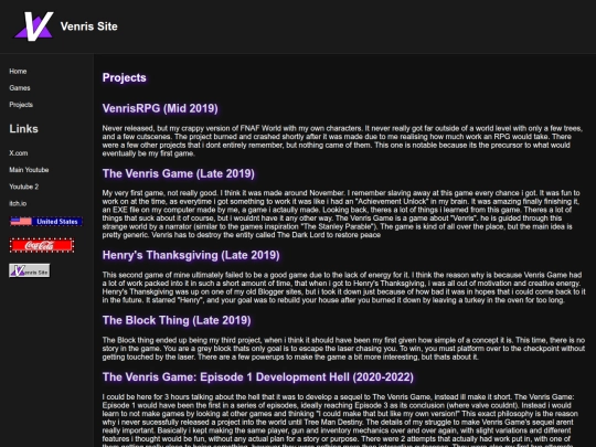 projects screenshot