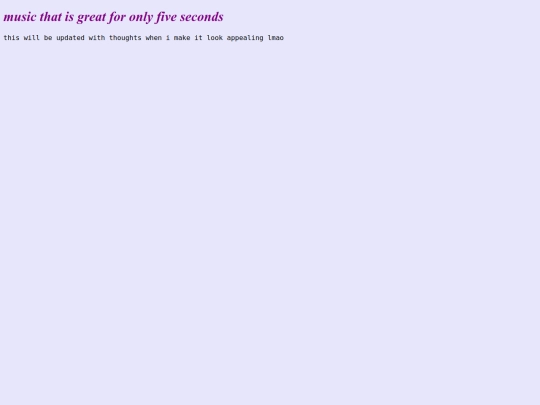 musing/entry1 screenshot