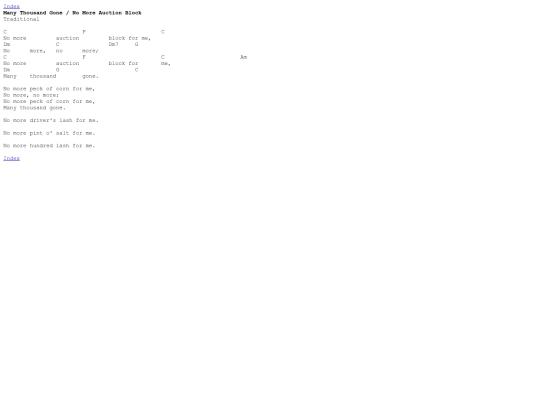 Chords/ManyThousandGone screenshot