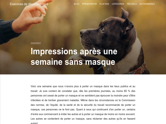 impressions-apres-une-semaine-sans-masque screenshot