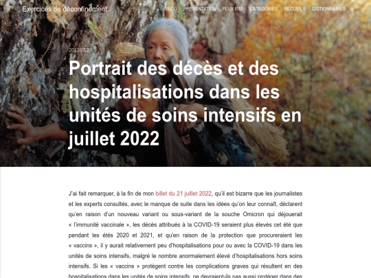 portrait-des-deces-et-des-hospitalisations-dans-les-unites-de-soins-intensifs-en-juillet-2022 screenshot