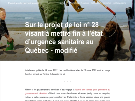 sur-le-projet-de-loi-visant-mettre-fin-a-letat-durgence-sanitaire-au-quebec screenshot