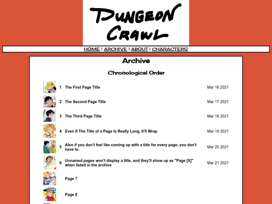 archive screenshot