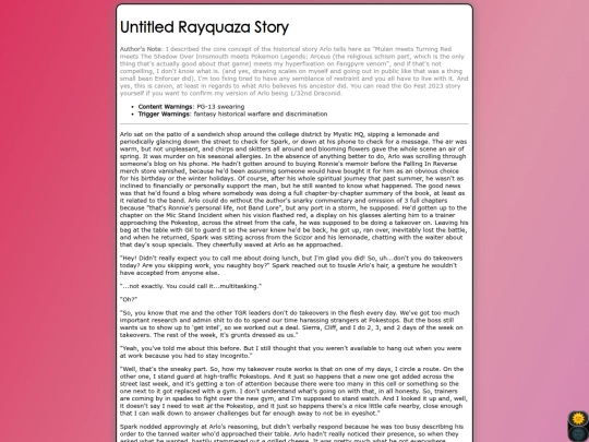 fanfic/rayquazamulan screenshot