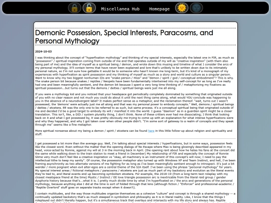 miscellanea/possession screenshot
