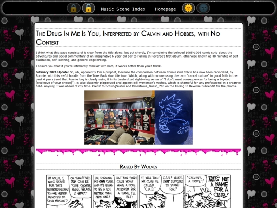 musicscene/calvinandhobbes screenshot