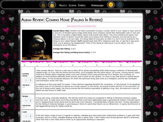 musicscene/cominghome screenshot