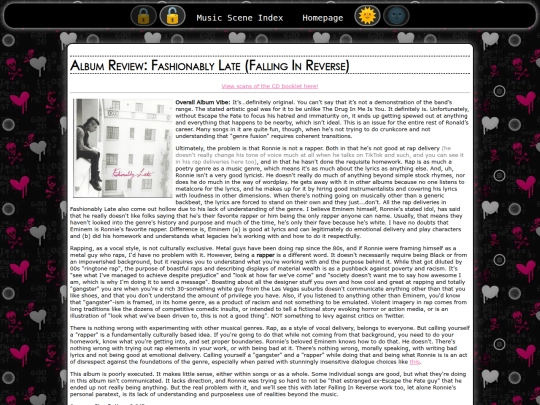 musicscene/fashionablylate screenshot