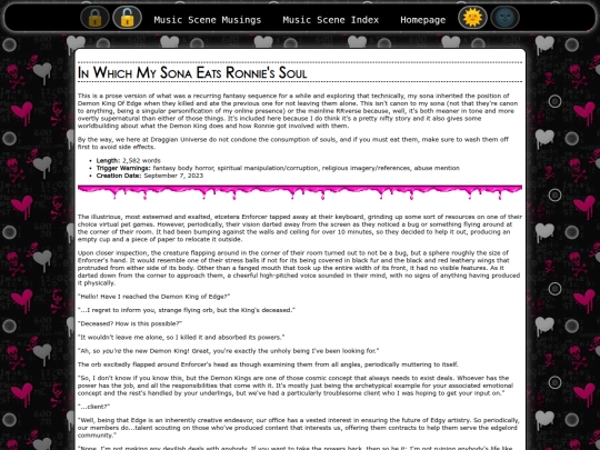 musicscene/musings/enforcervsronnie screenshot