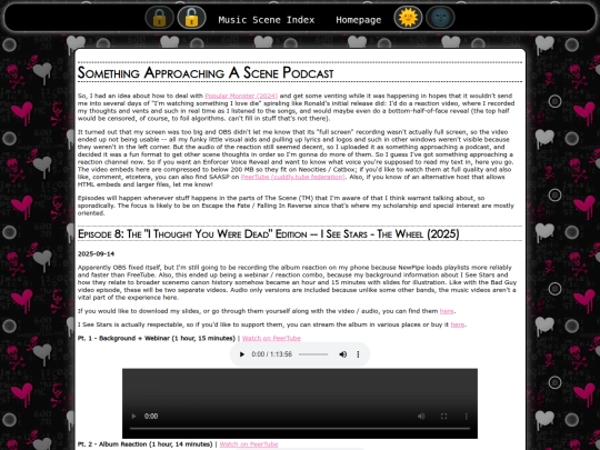 musicscene/podcast screenshot