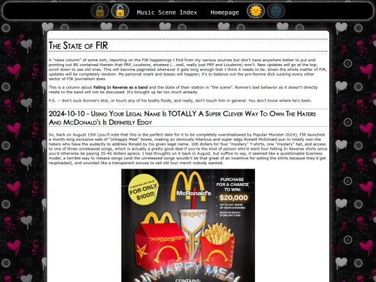 musicscene/thestateofFIR screenshot
