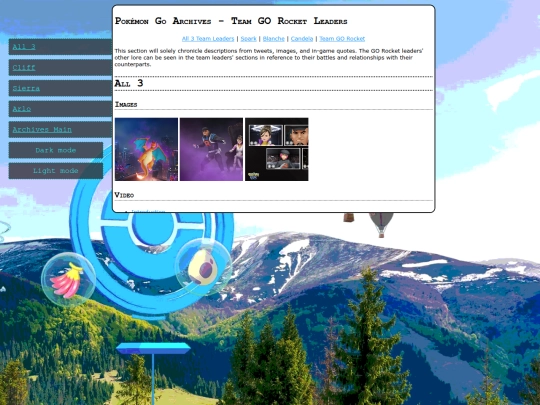 pkgoarchives/tgr screenshot