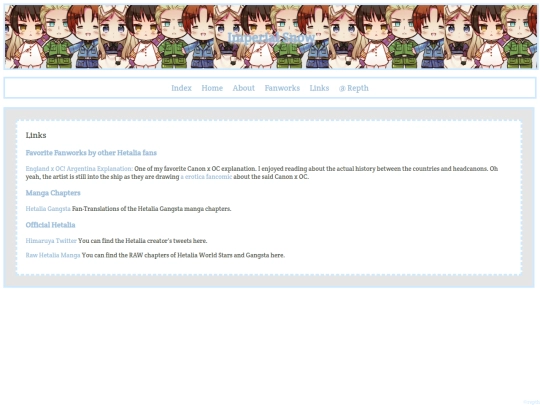 links screenshot