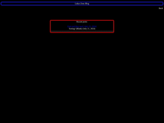 Blog screenshot