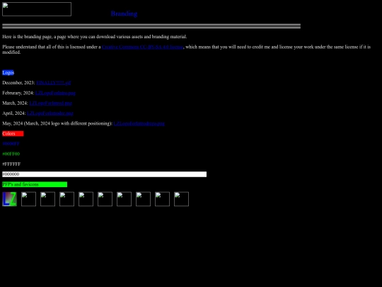Branding screenshot