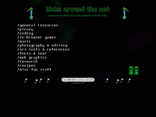 links screenshot