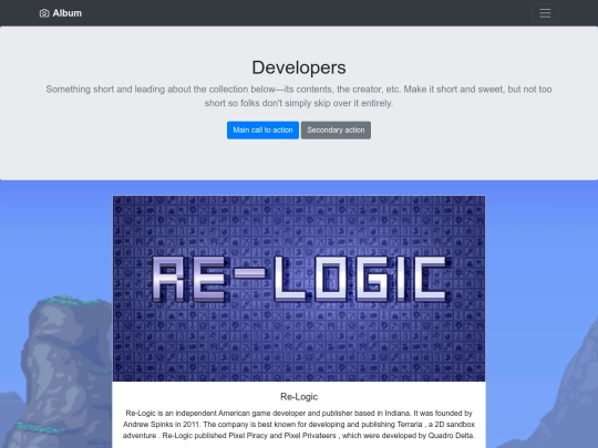 Developers screenshot