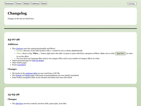 en/Changelog screenshot