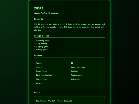 index screenshot