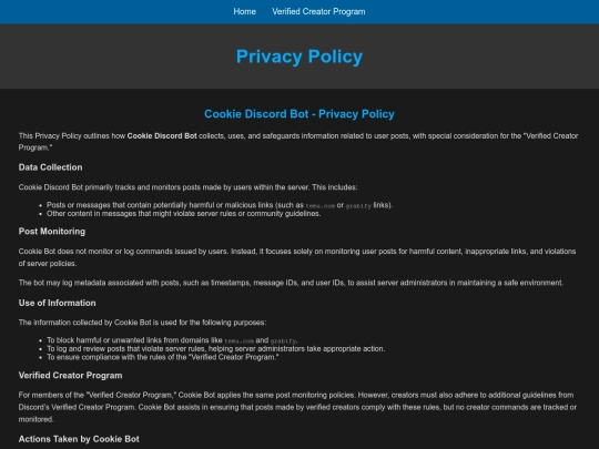 privacypolicy screenshot