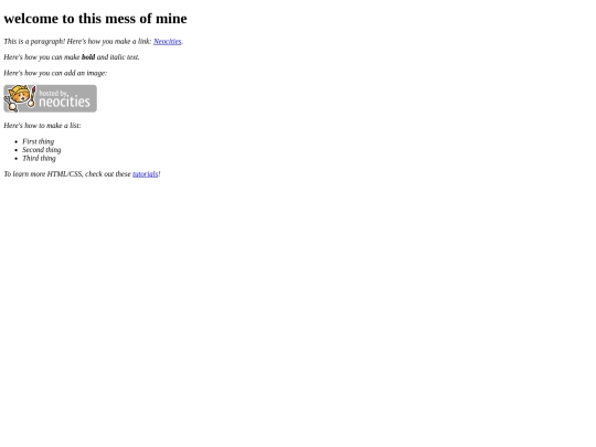 index screenshot