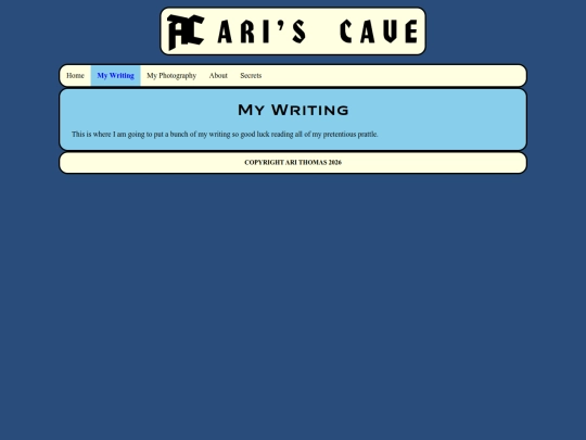 writing screenshot