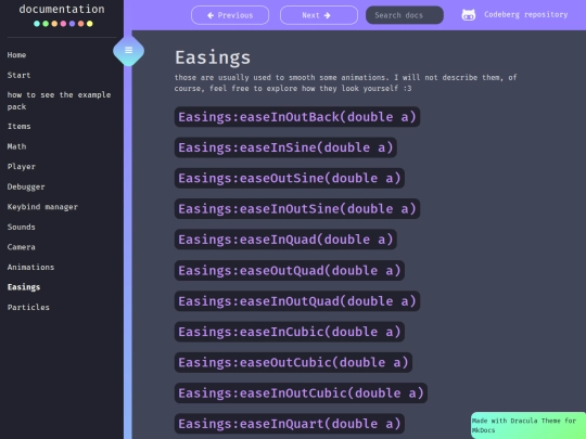 HMI-docs/Easings screenshot