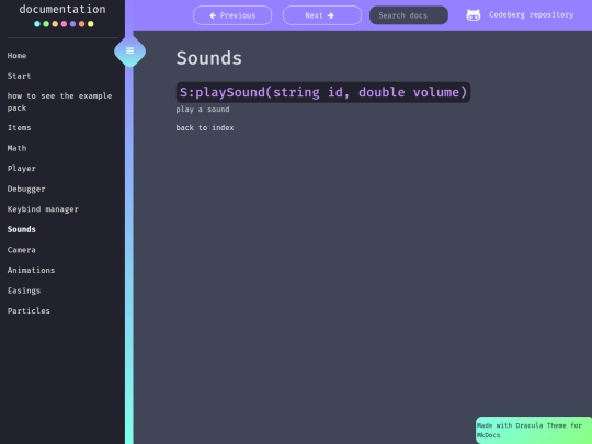 HMI-docs/Sounds screenshot