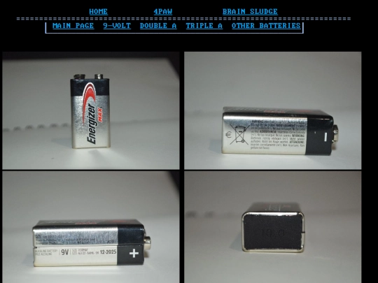 batteries/9v/EnergizerMAX screenshot