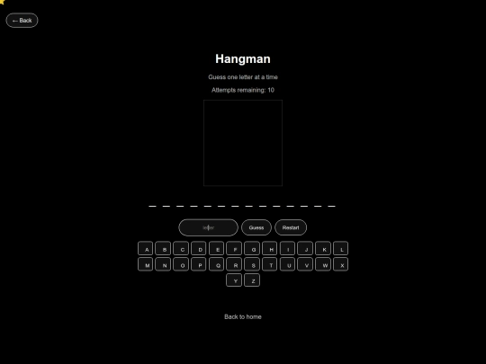 hangman screenshot