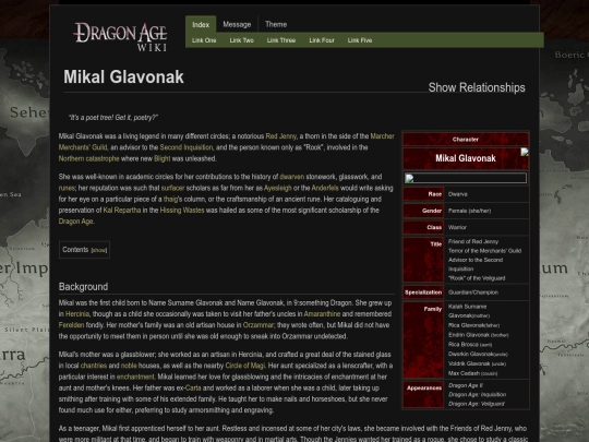 mikalwiki screenshot