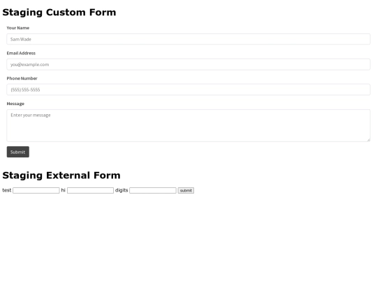 staging screenshot