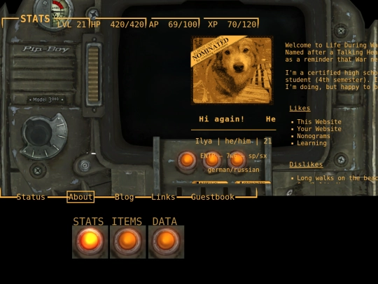 STATS/About screenshot