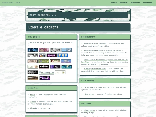 links screenshot