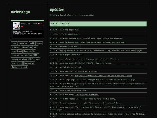 updates screenshot