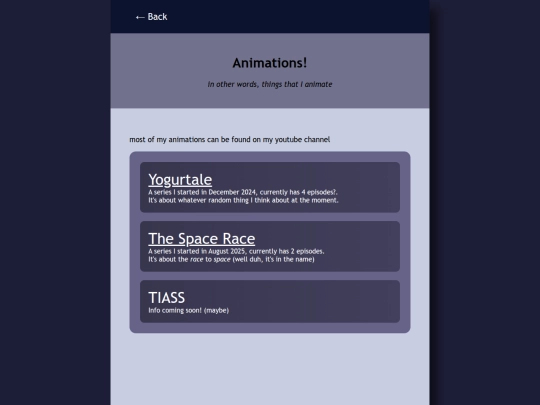 animations screenshot
