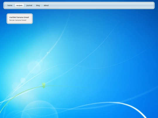 recipes screenshot