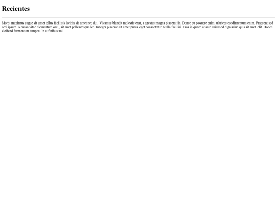 Tabla/Menu/Recientes screenshot