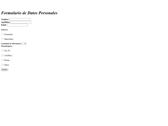 Formularios /Formulario3 screenshot