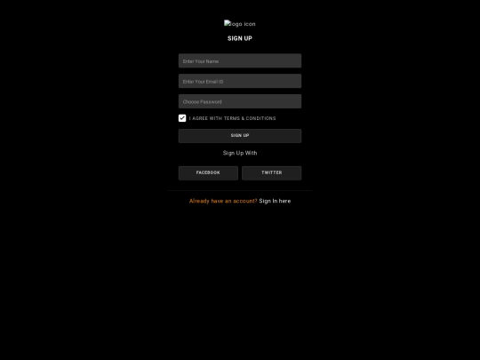 register screenshot